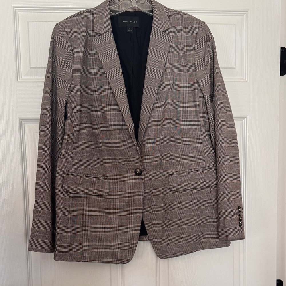Ann Taylor Men's Checkered Blazer